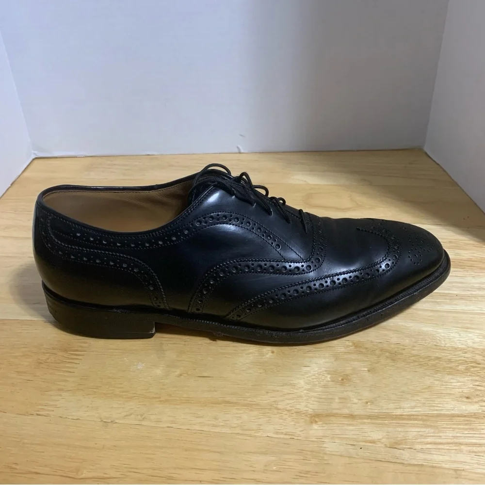J Murphy Men’s Wingtip Brogue Oxford Shoes Size 10D/B Black‎ Leather